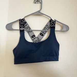 Figs Performance Underscrub Sports Bra Navy XSmall